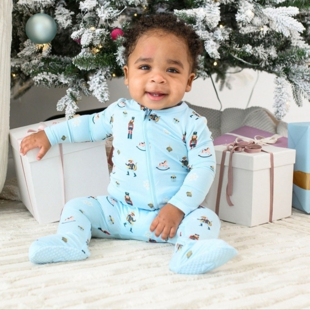 Kyte BABY Light Blue Nutcracker Footie